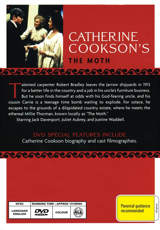 DVD cover of "The Moth" drama featuring Jack Davenport and David Howey, available from rareandcollectibledvds.