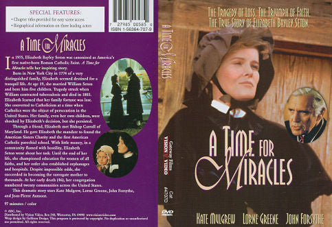 DVD cover of "A Time For Miracles" drama featuring Kate Mulgrew and Jean-Pierre Aumont, from RareAndCollectibleDVDs.