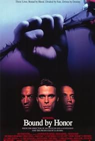 Blood In, Blood Out DVD featuring Damian Chapa and Jesse Borrego, crime drama movie, starring in a case with a dark theme.
