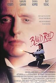 Blood Red DVD featuring romance with Eric Roberts and Giancarlo Giannini, displayed in a clear case with cover art.