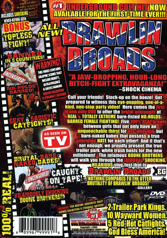 Variable DVD of Brawlin Broads by RareandCollectibleDVDs, featuring cover art with vintage wrestling action scenes.