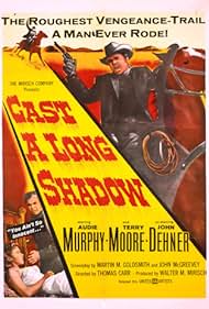 Western DVD featuring Audie Murphy and Terry Moore, titled Cast A Long Shadow, with cover art showing cast members and scene imagery.