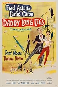 DVD cover of "Daddy Long Legs" featuring Fred Astaire and Leslie Caron, romantic film, available from rareandcollectibledvds.