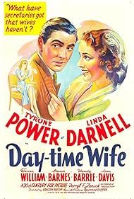 DVD cover of the comedy "Day-Time Wife" starring Tyrone Power and Linda Darnell, featuring the film's artwork and cast.
