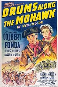 DVD cover of "Drums Along the Mohawk" drama featuring Claudette Colbert and Henry Fonda, from Rare and Collectible DVDs.