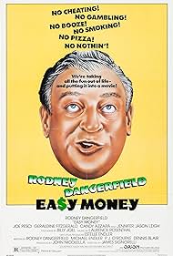 DVD cover of "Easy Money," a comedy featuring Rodney Dangerfield and Joe Pesci, with colorful movie artwork and title text.