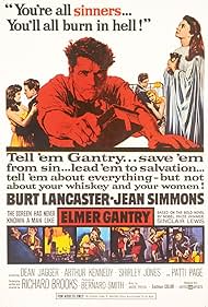 Elmer Gantry DVD drama featuring Burt Lancaster and Jean Simmons, collectible film on a variable DVD from rareandcollectibledvds.