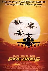 Fire Birds DVD featuring Nicolas Cage and Tommy Lee Jones, action movie with fiery helicopter scenes from RareandCollectibleDVDs.