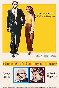 DVD of Guess Who's Coming To Dinner comedy film with Spencer Tracy and Sidney Poitier, featuring classic movie cover art.