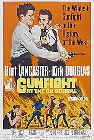 DVD cover of "Gunfight at the O.K. Corral" Western movie featuring Burt Lancaster and Kirk Douglas, from Rare and Collectible DVDs.