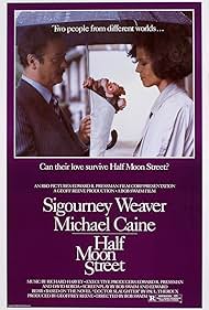 DVD cover of "Half Moon Street" drama featuring Sigourney Weaver and Michael Caine, showing the film's artwork.