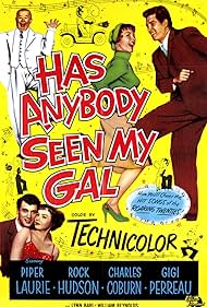 DVD of the comedy film "Has Anybody Seen My Gal" featuring Piper Laurie and Rock Hudson, displayed in a plastic case.