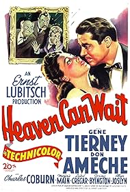 DVD cover of "Heaven Can Wait" comedy starring Gene Tierney and Don Ameche, from RareAndCollectibleDVDs.