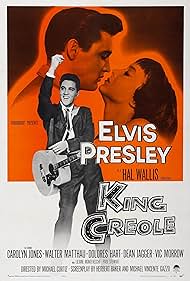 King Creole DVD featuring Elvis Presley and Carolyn Jones, crime drama movie, collectible film from rareandcollectibledvds.