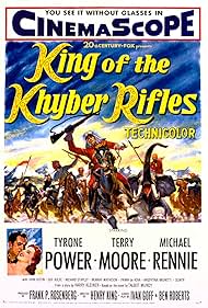 DVD cover of King of the Khyber Rifles featuring Tyrone Power and Terry Moore, with vintage adventure movie artwork.
