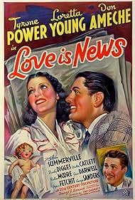 Love Is News DVD featuring Tyrone Power and Loretta Young, comedy film with promotional poster artwork.