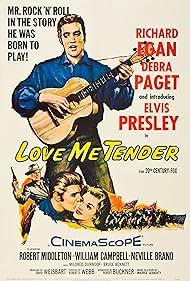 Love Me Tender DVD featuring Richard Egan and Debra Paget; classic musical film on a rareandcollectibledvds release.