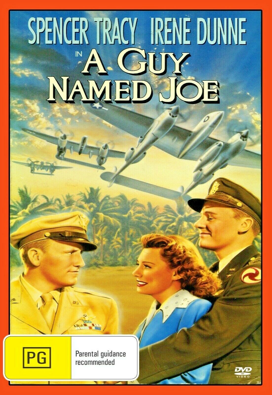 DVD of "A Guy Named Joe" drama film featuring Spencer Tracy and Irene Dunne, from Timeless Classic DVD collection.