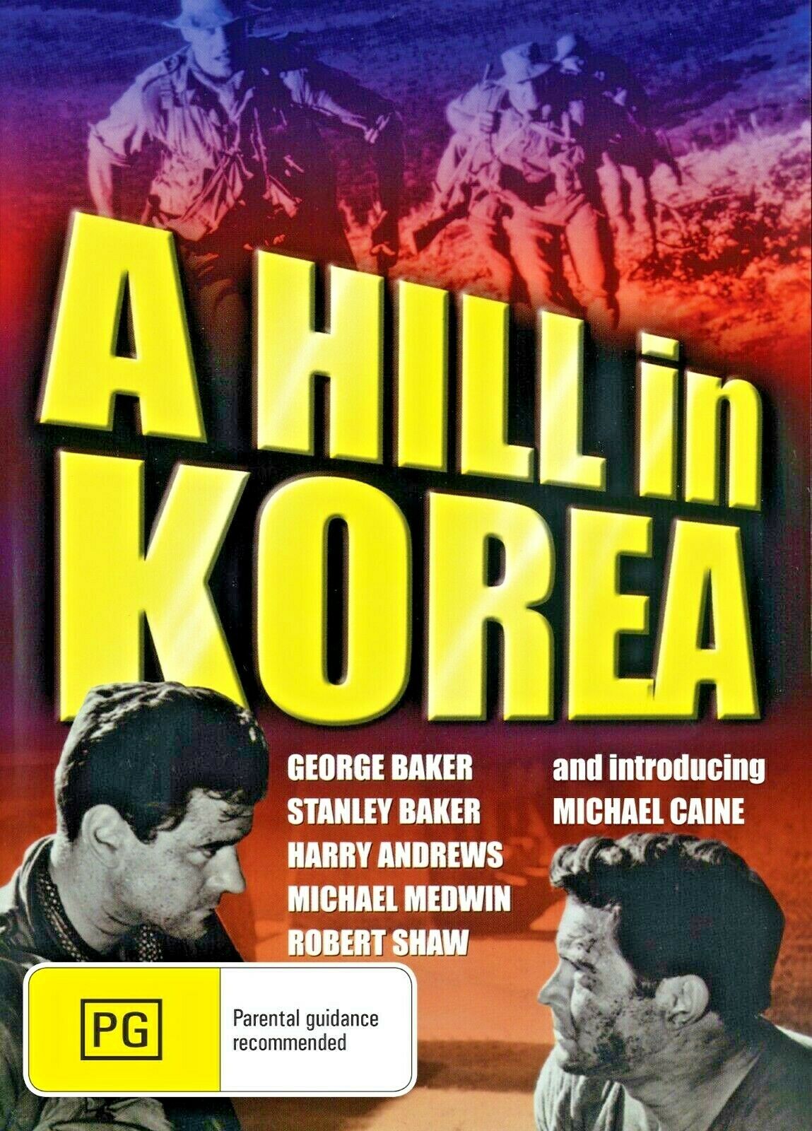 DVD cover of "A Hill in Korea" drama featuring Stephen Boyd and Ronald Lewis, part of Timeless Classic DVD movie collection.