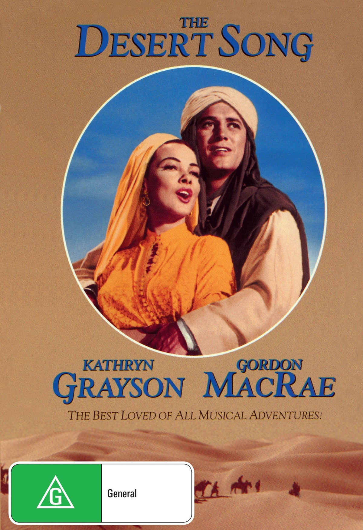 The Desert Song DVD featuring Kathryn Grayson and Gordon MacRae, a classic romance movie from Timeless Classic DVD collection.
