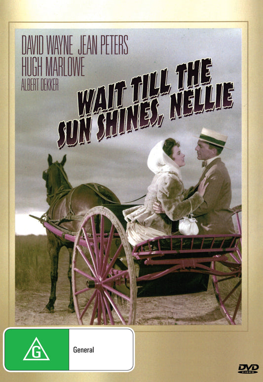 DVD cover of "Wait Till the Sun Shines, Nellie" (1952) featuring Jean Peters and David Wayne, from Timeless Classic DVD.