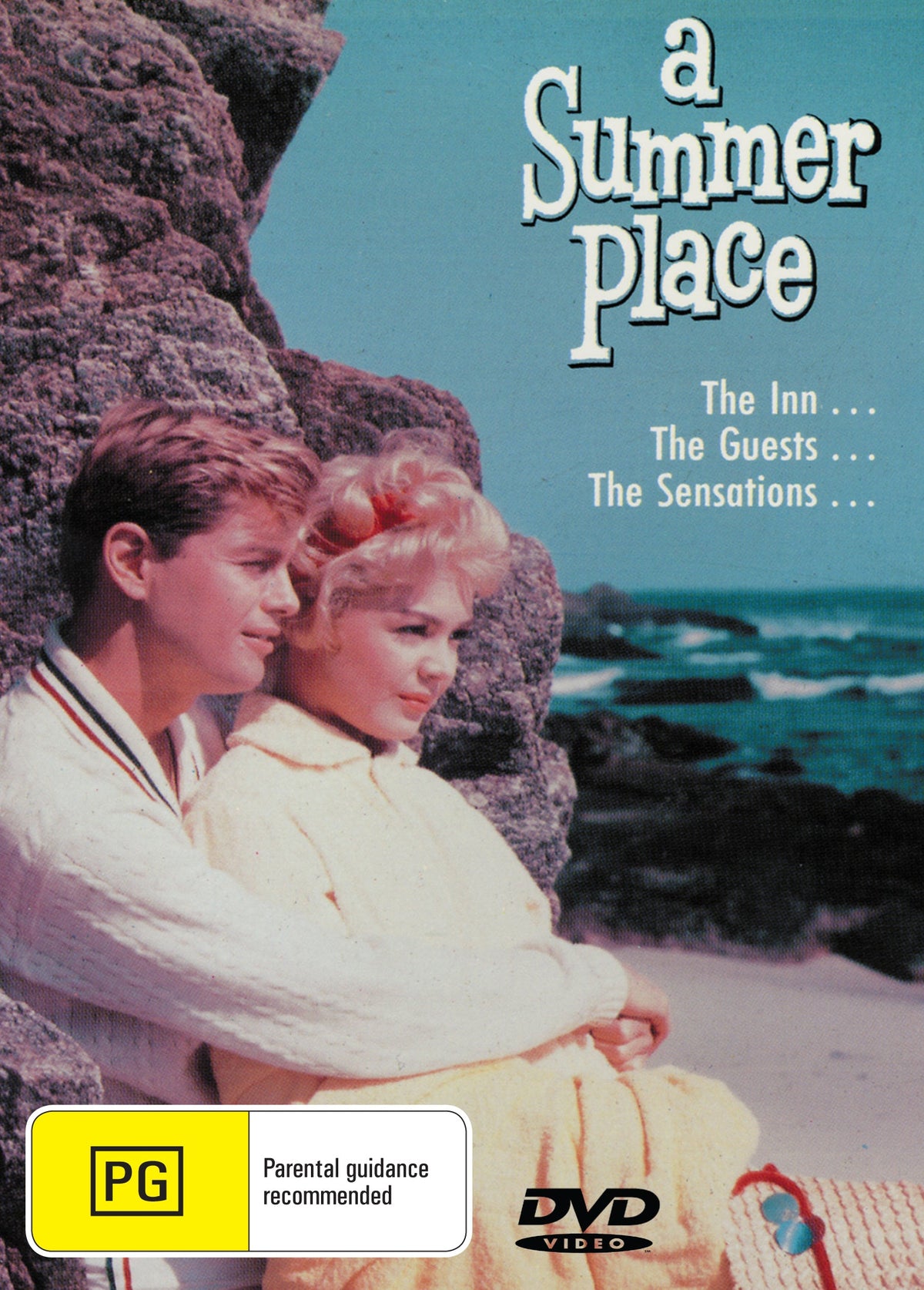 A DVD cover of "A Summer Place" drama featuring Richard Egan and Dorothy McGuire, from Timeless Classic DVD collection.