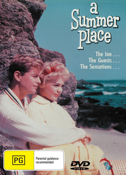 A DVD cover of "A Summer Place" drama featuring Richard Egan and Dorothy McGuire, from Timeless Classic DVD collection.