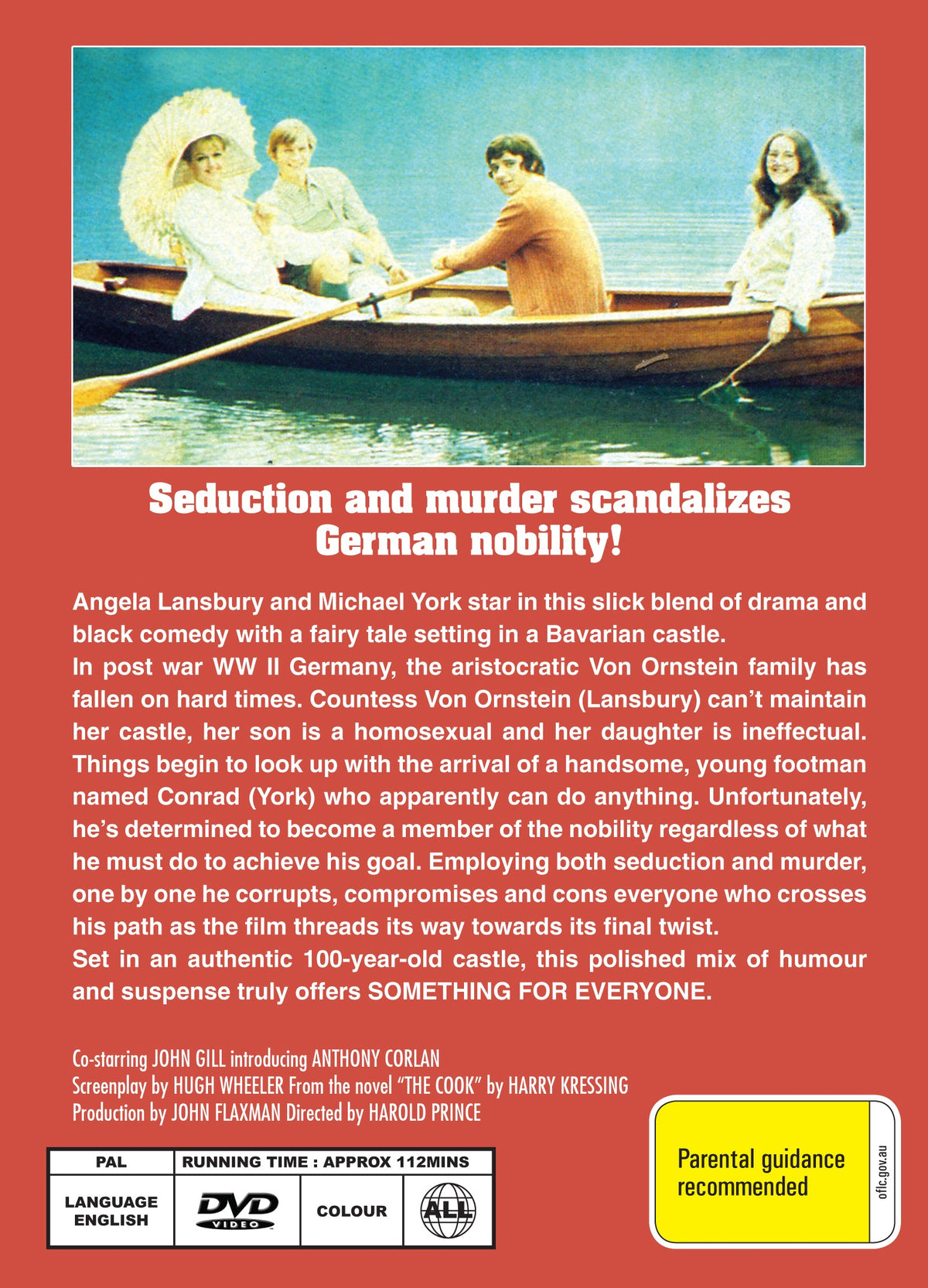 Comedy movie DVD titled "Something for Everyone" featuring Angela Lansbury and Michael York, from Timeless Classic DVD.
