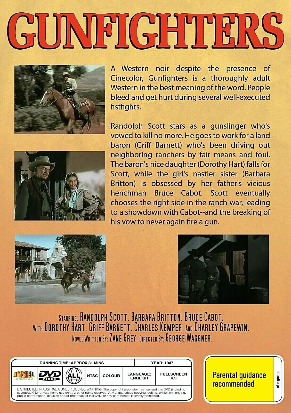 Buy Online GUNFIGHTERS  - DVD -  Randolph Scott - WESTERN | Best Shop for Old classic and hard to find movies on DVD - Timeless Classic DVD