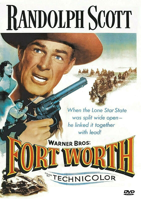 Buy Online Fort Worth (1951) - DVD - NEW - Randolph Scott, David Brian - WESTERN | Best Shop for Old classic and hard to find movies on DVD - Timeless Classic DVD