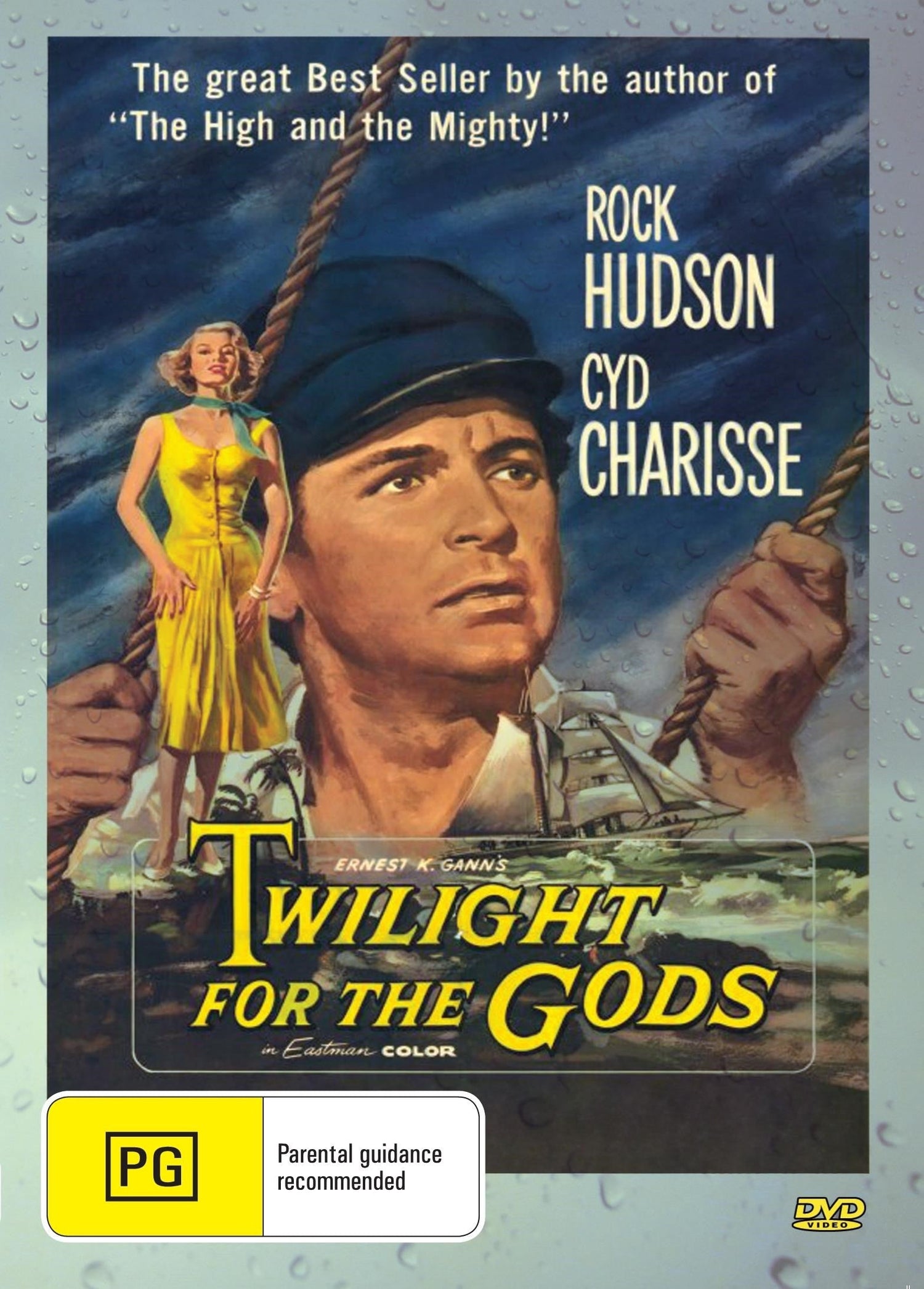 DVD cover of Twilight For The Gods featuring Rock Hudson and Cyd Charisse, an adventure film from rareandcollectibledvds.