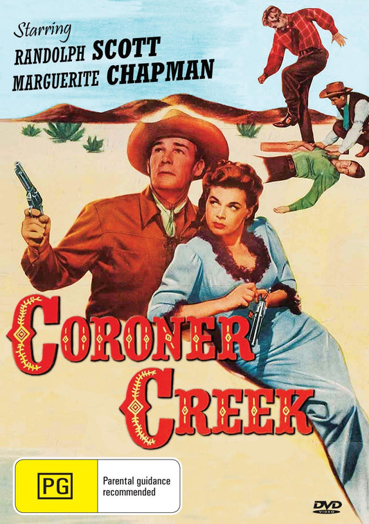 Coroner Creek Western DVD starring Randolph Scott and Marguerite Chapman from the movie and DVD collection