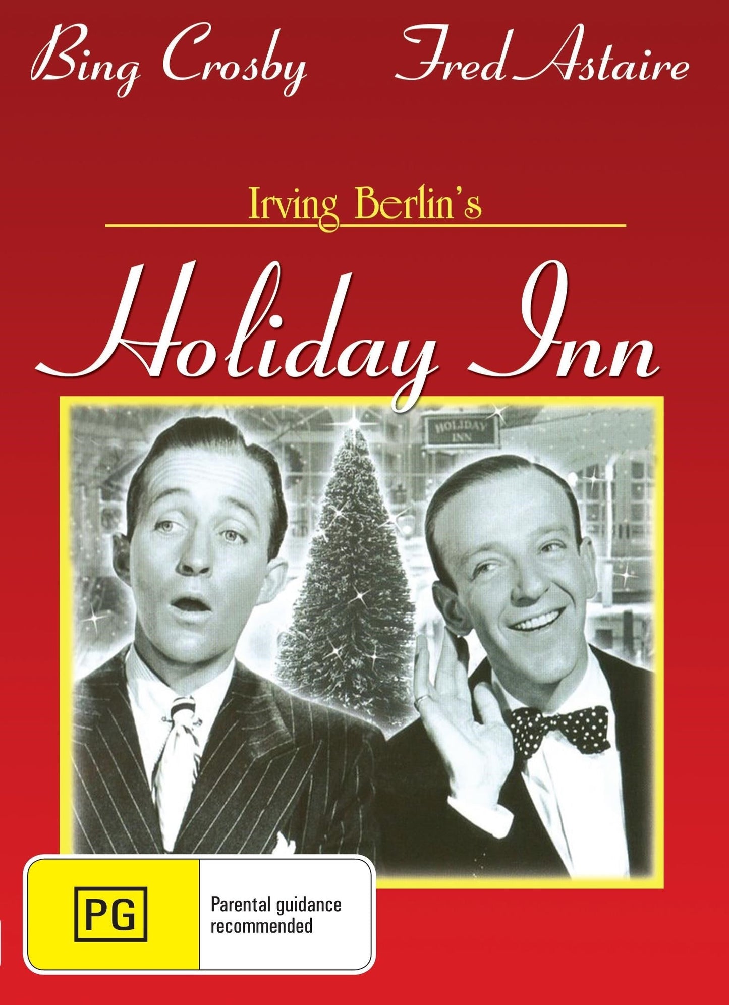 Holiday Inn DVD featuring Bing Crosby and Fred Astaire, classic comedy movie in a collectible DVD case.