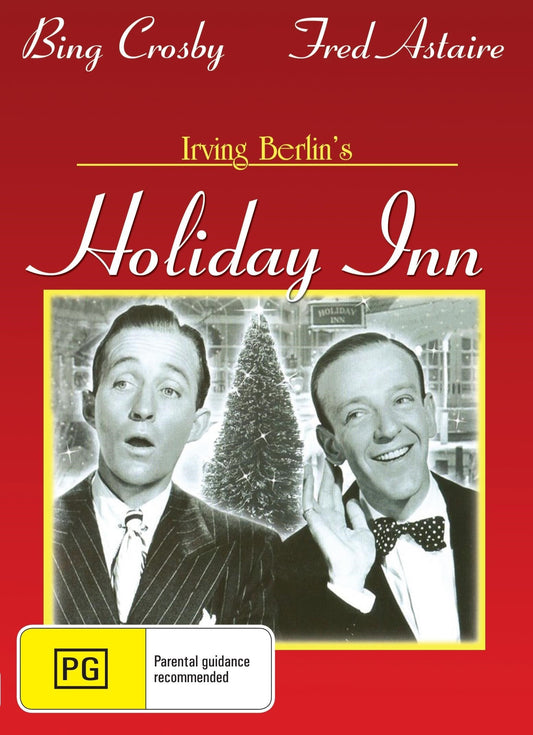Holiday Inn DVD featuring Bing Crosby and Fred Astaire, classic comedy movie in a collectible DVD case.