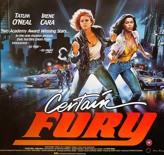Certain Fury DVD featuring Tatum O'Neal and Irene Cara, drama movie, collectible DVD from rareandcollectibledvds.