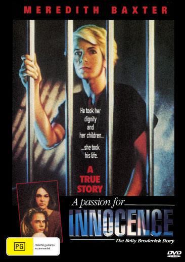 DVD of A Passion For Innocence drama starring Meredith Baxter and Judith Ivey, from Rare and Collectible DVDs.