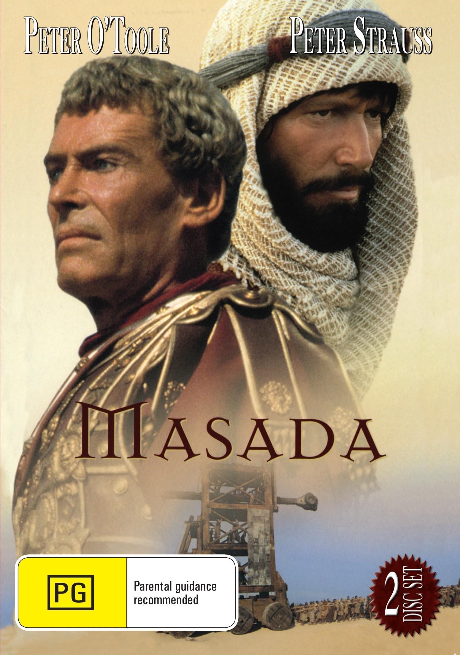 Masada on DVD, a historical movie featuring Peter O'Toole and Peter Strauss, from Rare and Collectible DVDs.