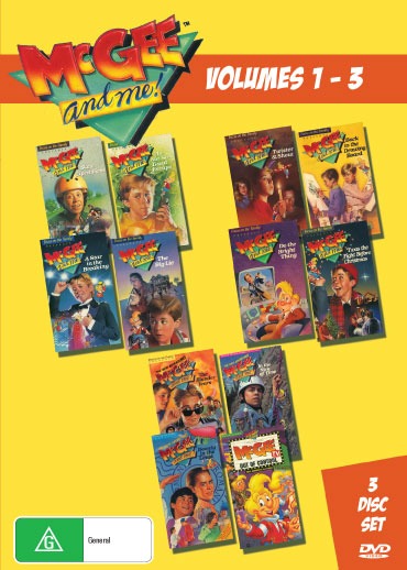 DVD set of McGee and Me! Complete Series featuring family-friendly movies, starring Joseph Dammann and Terry Bozeman.