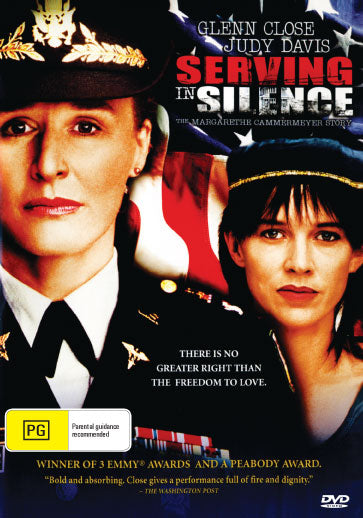 Serving in Silence DVD featuring Glenn Close and Judy Davis, a biography movie in the movies and DVDs collection.