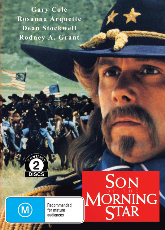DVD of Son of the Morning Star movie featuring Gary Cole and Rosanna Arquette, historical drama, available from rareandcollectibledvds.