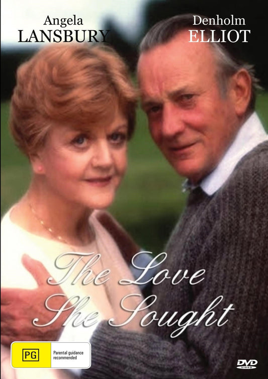 DVD cover of "The Love She Sought" drama featuring Angela Landsbury and Denholm Elliott, part of movies and DVDs collection.