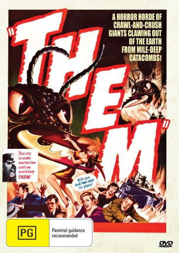 Them! horror DVD featuring James Whitmore and Edmund Gwenn, classic sci-fi movie on a rare and collectible DVD.