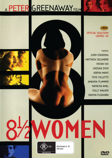 DVD cover of 8 ½ Women dark comedy featuring John Standing and Matthew Delamere, from Rare and Collectible DVDs.