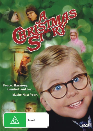 A DVD of A Christmas Story featuring Peter Billingsley and Melinda Dillon, from Rare and Collectible DVDs, shown in its case.