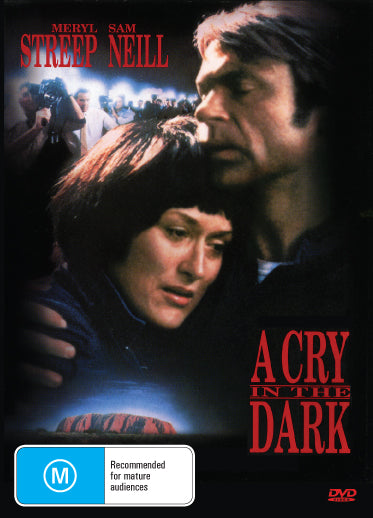DVD cover of "A Cry In The Dark" drama movie featuring Meryl Streep and Sam Neill, from rareandcollectibledvds.