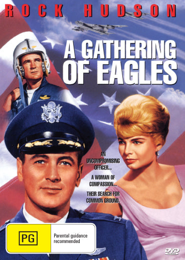 DVD of A Gathering of Eagles drama movie featuring Rock Hudson and Rod Taylor, from Rare and Collectible DVDs.
