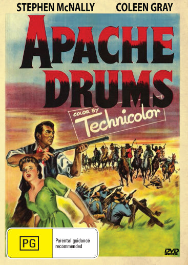 Apache Drums DVD featuring Stephen McNally and Collen Gray, action movie from the Movies & DVDs collection