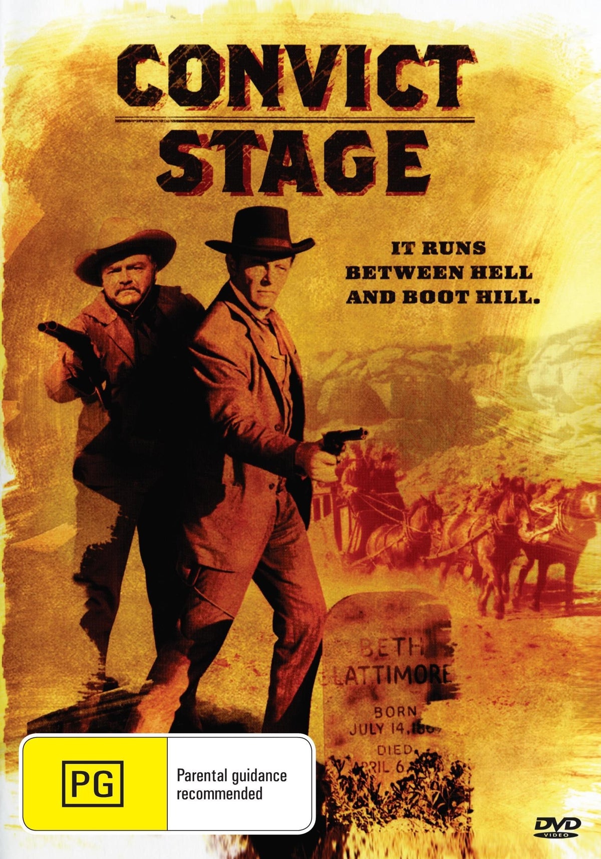 Convict Stage DVD featuring Harry Lauter and Don 'Red' Barry, drama movie from RareAndCollectibleDVDs.
