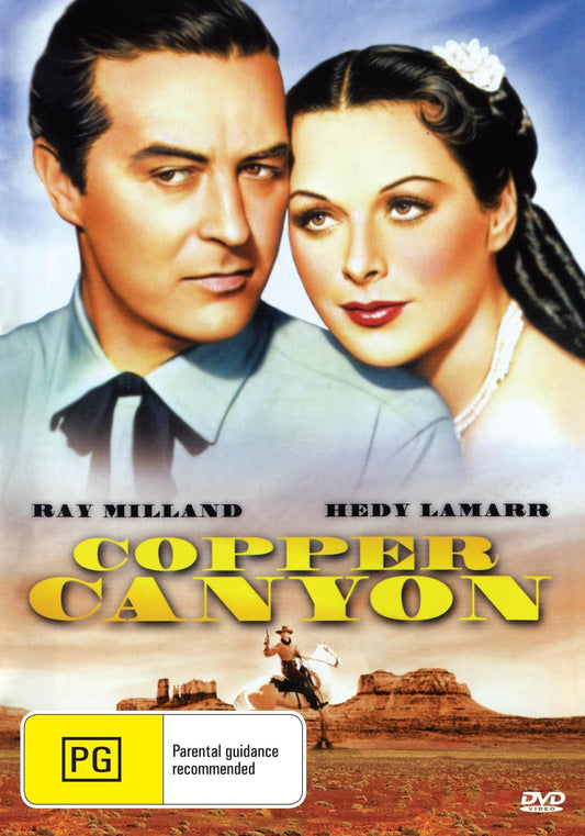 Copper Canyon DVD featuring Western film with Ray Milland and Hedy Lamarr, in a collectible movies and DVDs edition.