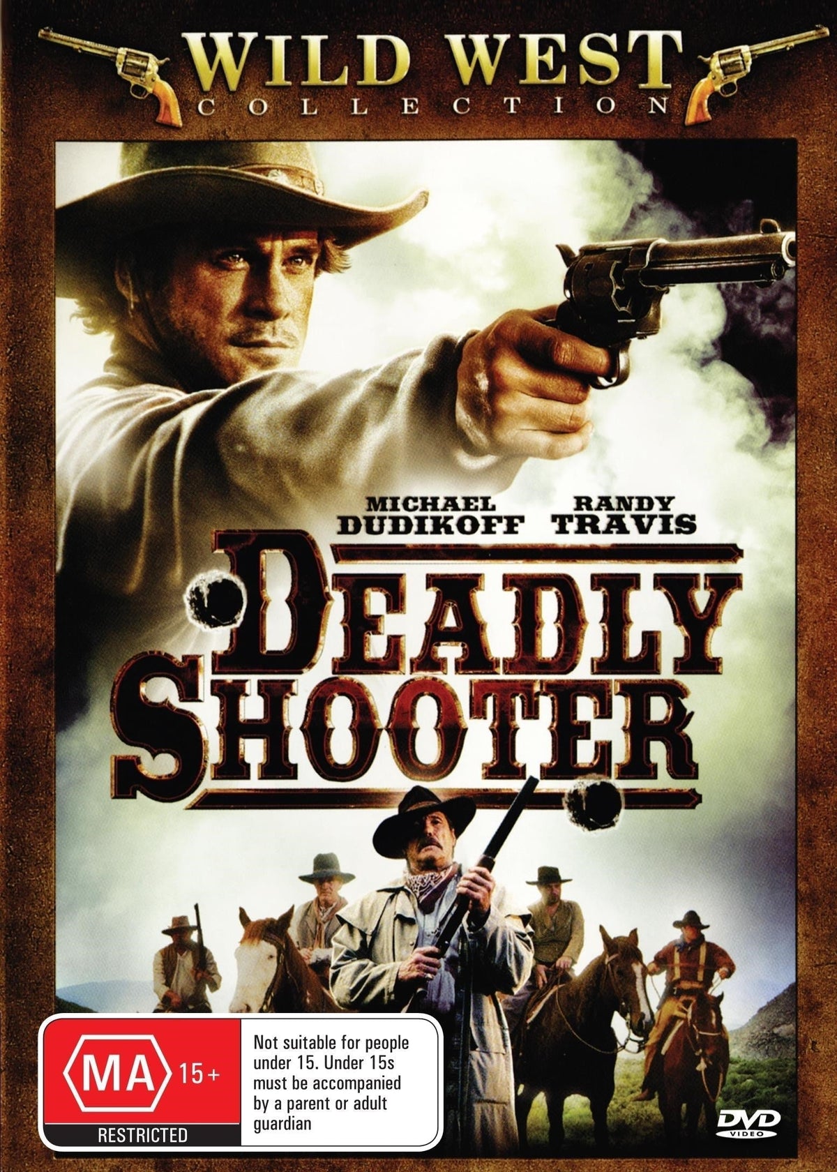 Deadly Shooter DVD featuring Michael Dudikoff and Randy Travis, drama movie from the Movies & DVDs collection.